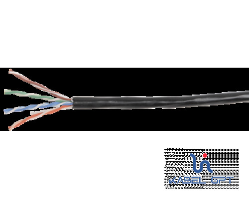 Фотография Кабель ITK витая пара U/UTP Cat5e 4x2x24 AWG solid LDPE 305м черный LC3-C5E04-139 IEK (ИЭК), артикул