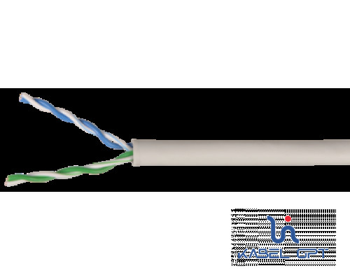 Фотография Кабель связи витая пара U/UTP кат.5е 2х2х24AWG solid сер. (м) ITK LC1-C5E02-111-100 IEK (ИЭК), артикул