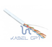 Кабель витая пара UUTP4-C5E-S24-IN-LSZH-WH-100(100м)неэкр.U/UTP,кат.5e,4п.(24AWG),одн.(solid),LSZH,нг(С)-HF,-20°C– +75°C,белый | 273505 Hyperline