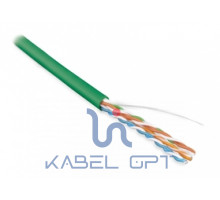 Кабель витая пара UUTP4-C5E-S24-IN-PVC-GN-305(305м)неэкран.U/UTP,кат.5e,4пары(24AWG),однож.(solid),PVC,-20°C – +75°C,зеленый | 42013 Hyperline