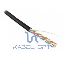 Кабель UUTP4-C5E-S24-IN-PVC-BK-305 витая пара U/UTP кат. 5e 4 пары (24 AWG) ож (solid) PVC (-20град.C - +75град.C) черн. (уп.305м) Hyperline 42015