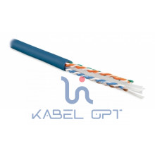 Кабель витая пара UUTP4-C6-S23-IN-LSZH-BL-100(100м)U/UTP,кат.6,4 п.(23AWG),одн.solid),с разд.,LSZH,нг(С)-HF,–20°C–+75°C,синий | 273521 Hyperline