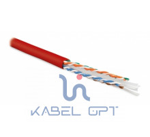 Кабель витая пара UUTP4-C6-S23-IN-LSZH-RD-100 (100м) U/UTP,кат.6,4п.(23AWG),одн.(solid),с разд.,LSZH,нг(С)-HF,–20°C–+75°C,красн. | 273524 Hyperline