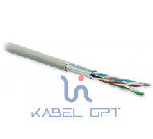 Кабель витая пара UFTP4-C6-P26-IN-LSZH-GY-500 U/FTP кат.6 4 пары (26 AWG) мж (patch) кажд. в фольге LSZH сер.(уп.500м) Hyperline 236303