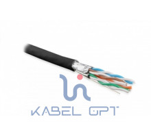 Кабель витая пара UFTP4-C6A-S23-OUT-PE-BK-500 (U/FTP) кат.6a 4 пары (23AWG) ож (solid) кажд. в экране без общего экрана внешн. PE черн. (уп.500м) Hyperline 359210