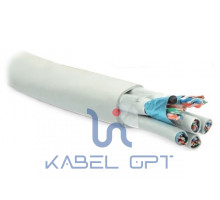 Кабель FUTP24W-C5-S24-IN-LSZH-GY (FTP24W-C5-SOLID-IN-LSZH) витая пара F/UTP; кат.5; 24 пары; экран. (4пары (24 AWG)х6) ож (solid) кажд. 4х парник: экран-фольга и LSZH обол. нг(А)-HF (-20град.C - +60град.C) сер. Hyperline 46323