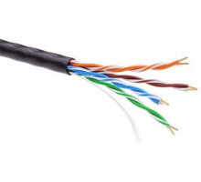 Информационный кабель неэкранированый U/UTP 4х2 CAT5E, PE, Черный | RN5EUUPE3BK DKC (ДКС)