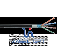 Кабель связи витая пара U/UTP кат.5е 4х2х24AWG solid LSZH/LDPE черн. ITK LC3-C5E04-389 IEK (ИЭК)