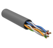 Кабель связи витая пара U/UTP кат. 5E 4 пары 24 AWG PVC 1м сер. GENERICA ITK BCC1-C5E04-111-305-G IEK (ИЭК)