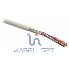 Кабель UUTP10-C3-S26-IN-PVC-GY (UTP10-C3-SOL-26AWG-IN-PVC-GY) витая пара U/UTP кат. 3; 10 пар (26 AWG) ож (solid) PVC (-20град.C - +60град.C) сер. Hyperline 36544