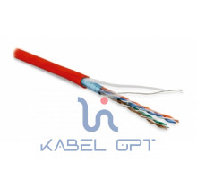 Кабель витая пара FUTP4-C5E-P26-IN-LSZH-RD-100 (100м)эк.F/UTP,к5e,4п(26AWG),мног.(patch),эк.-ф.,LSZH,нг(С)-HF,–20°C–+75°C,красн. | 243621 Hyperline