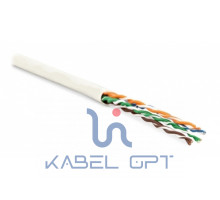 Кабель витая пара UUTP4-C6-P24-NCR-IN-LSZH-WH-100 U/UTP кат.6 4 пары (24 AWG) мж (patch) без разделит. LSZH нг(С)-HF бел. (уп.100м) Hyperline 273527