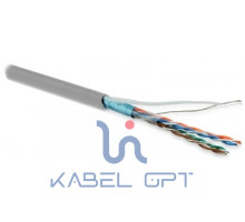 Кабель витая пара FUTP4-C5E-P26-IN-LSZH-GY-100 (100м)экр.F/UTP,к.5e,4п.(26AWG),мног.(patch),эк.-ф.,LSZH,нг(С)-HF,–20°C–+75°C,сер. | 243623 Hyperline