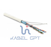 Кабель витая пара FUTP4-C5E-P26-IN-LSZH-WH-100 (100м)эк.F/UTP,к.5e,4п.(26AWG),мног.(patch),э.-ф.,LSZH,нг(С)-HF,–20°C–+75°C,бел. | 243618 Hyperline