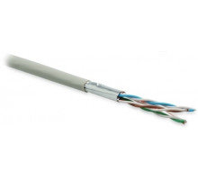 Кабель витая пара UFTP4-C6-P26-IN-LSZH-GY-100 (100м) экран.U/FTP,кат.6,4 п.(26AWG),многож.(patch),кажд.пара в ф.,LSZH,сер. | 243627 Hyperline