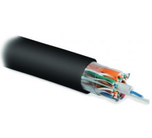 Кабель витая пара UUTP25W-C5-S24-OUT-PE-BK U/UTP кат.5 25 пар (4 пары (24 AWG)х6 + 1пара AWG)) ож (solid) внешн. PE черн. Hyperline 36309