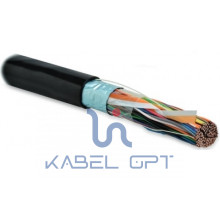 Кабель витая пара FUTP10-C3-S24-OUT-PE-BK F/UTP кат.3 10 пар (24 AWG) ож (solid) экран - фольга внешн. PE (-40град.C +60град.C) черн. Hyperline 19894