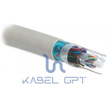 Кабель витая пара FUTP25-C5-S24-IN-PVC-GY (FTP25-C5-SOLID-INDOOR) F/UTP кат.5 25 пар (24 AWG) ож (solid) экран - фольга (2 слоя); центр. сил. элемент PVC (-5град.C +50град.C) сер. Hyperline 23957