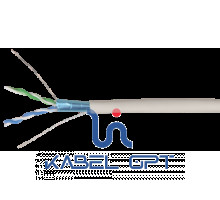 Кабель связи витая пара F/UTP, кат.5E 2х2х24AWG solid, PVC, 500м, серый | LC1-C5E02-311 ITK IEK (ИЭК)