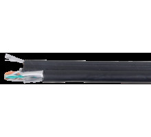 Кабель связи витая пара F/UTP кат.5е 4х2х24AWG LDPE с метал. тросом 1.2мм (305м) черн. (м) ITK LC3-C5E04-359 IEK (ИЭК)