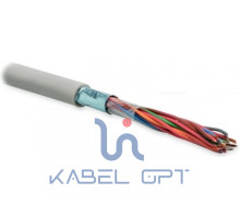 Кабель FUTP10-C3-S24-IN-LSZH-GY (FTP10-C3-SOLID-INDOOR-LSZH) витая пара F/UTP кат.3 10 пар (24 AWG) ож (solid) экран-фольга LSZH (нг(C)-HF –20град.C - +60град.C) сер. Hyperline 46334