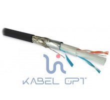 Кабель интерфейса RS-SF2-O-500 RS-422/485 2х2х22 AWG (0.76мм/7х0.254мм) многопров. жилы (patch) SF/UTP 120 Ом морозостойкий внутр./внешн. PVC (UV) -55град.C - +70град.C черн.(уп.500м) Hyperline 254844