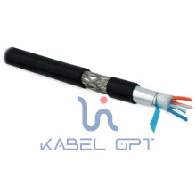 Кабель интерфейса RS-SF2-PVC-500 RS-485/422 2х2х24 AWG (0.61мм/7х0.203мм) многопров. жилы (patch) SF/UTP 120 Ом расшир. диапазон внутр./внешн. PVC (UV) -45град.C - +75град.C черн.(уп.500м) Hyperline 254845