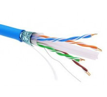 Информационный кабель экранированый F/UTP 4х2 CAT6A, PVC, синий | RN6AFUPV5BL DKC (ДКС)
